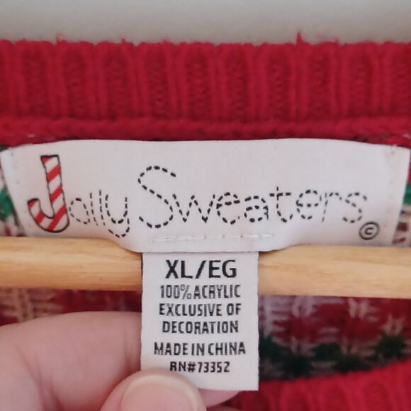 Womens Knit Sweater Size X Large Ugly Christmas Sweater LLama Holiday Festive - Picture 6 of 8